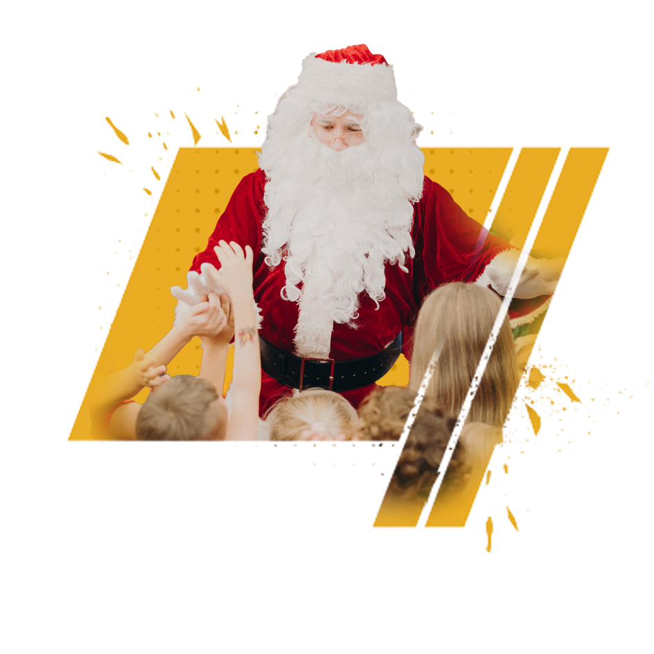 <span>Mikołaj</span> rozdaje prezenty